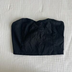 Brandy Melville black linen bandeau